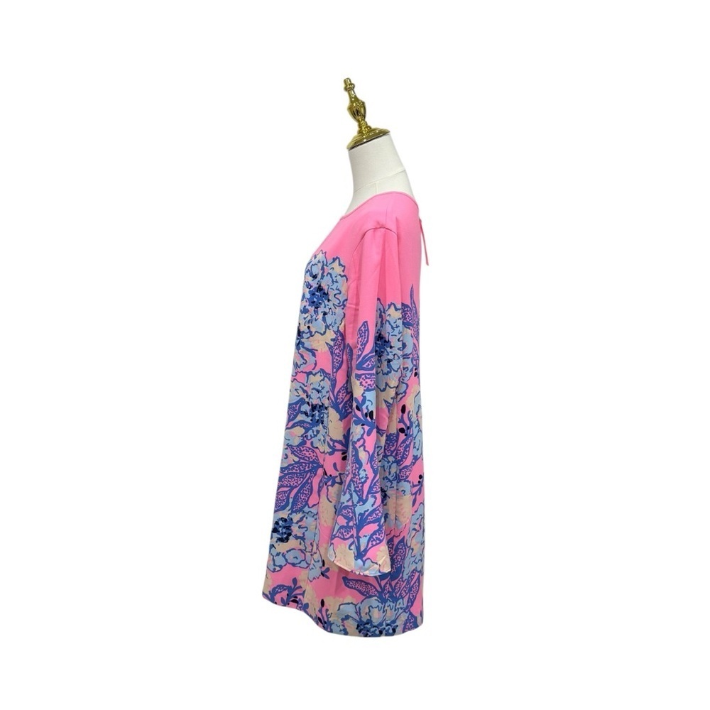Lilly Pulitzer GWENLYN DRESS MULTI TOTALLY KOALAFIED ENGINEERED WOVEN DRESS SZ14 - Picture 6 of 14
